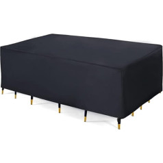 JORON Tarpaulin Garden Furniture Cover for Garden Furniture Waterproof Anti-UV Tarpaulin Protective Cover Winterproof Table for Garden Tables Patio Furniture (270 x 180 x 89 cm)