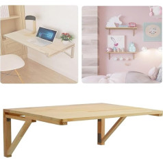 Klappbarer Wandtisch Aus Holz, Schwebender Schreibtisch Für Die Wand, Klappbares Regal, Waschküchentisch, Arbeitsplattenerweiterung Für Kleine Räume(120x50cm/48x20in)