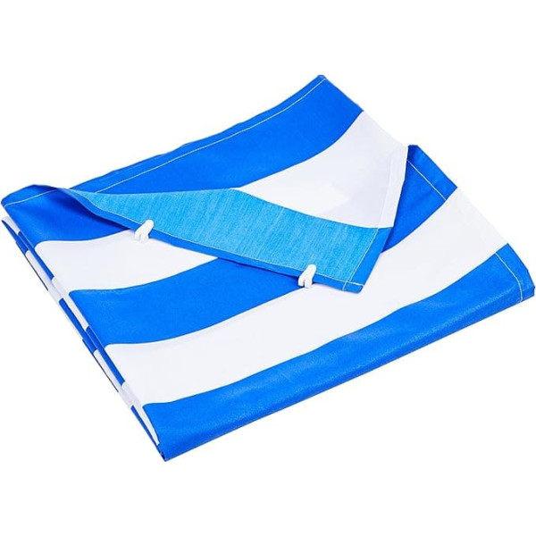 Floracord Complete with the rope tensioning technology universal vertical sun sail, blue-white, 230 x 140 cm, 05-77-63-35