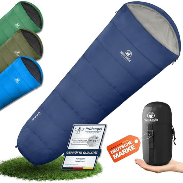 Sleeping Bag 3 Seasons & Summer Ultralight [750 g / 1500 g] Camping Mummy Sleeping Bag Small Pack Size [100 GSM/300 GMS] Outdoor Travel Hut Sleeping Bag Summer Sleeping Bag