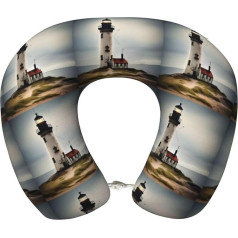 Old Lighthouse Standard Scale-2_00x Print Neck Pillow for Travel U Shape Travel Pillow Ideal Gift for Travelers