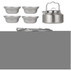 Camping-Küchen-Set, Töpfe und Schüsseln – leicht, für Wandern, Reisen, Familie, Picknick, Rucksack