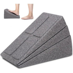 Pack of 3 Slanted Squat Wedge Blocks, Incline Board, Adjustable Inclination Board and Calf Stretcher, Non-Slip Foam Wedge Block for Stretching, Leg Extender