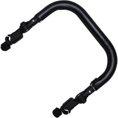 Toddmomy Adjustable and Removable Pushchair Bumper PU Compatible Models Pram Armrest for Rectangular Square and Oval Tubes