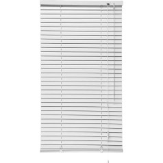 Aluminium Venetian Blind, 90 x 160 cm (W x H), 25 mm, Slats, Aluminium Blind, No Drilling Required, for Home, Office, Bathroom, Bedroom, Living Room, Kitchen (White)