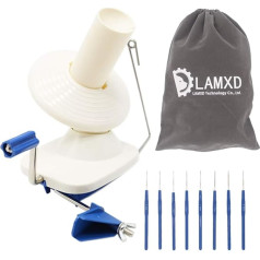 Wool Winder Yarn Winder Cross Winder Wool String Ball Skein Winder Knitting Wool Operated Hand-Operated Lamxd Fibre Ball Winder Hand Operated with Thread Cutter Scissors 4 oz