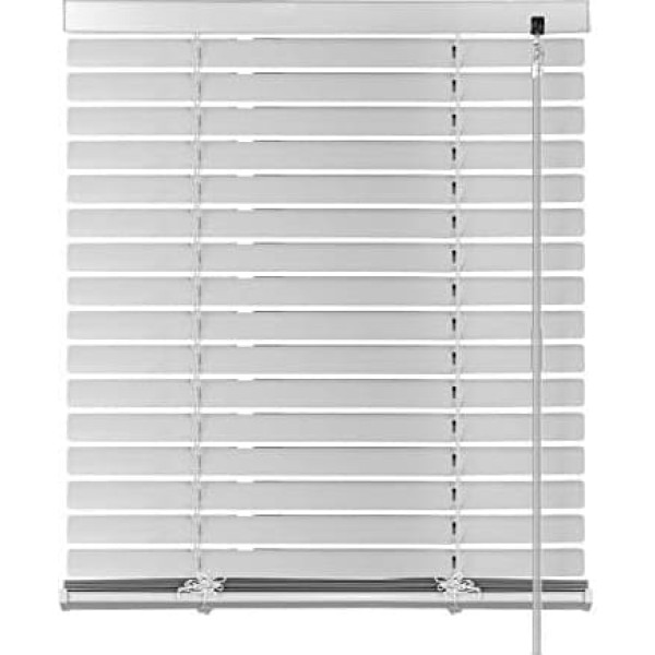 Aluminium Venetian Blind for Privacy and Protection from Light and Glare, Wall and Ceiling Mounting, All Mounting Parts Included, Aluminium Venetian Blind