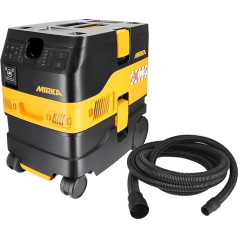 Mirka DEXOS 1217 M AFC/Industrial Vacuum Cleaner Class M / 17L Wet and Dry Vacuum Cleaner/Automatic Filter Cleaning / 4 m Hose