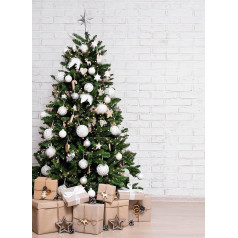 Dmora - Amsterdam Christmas Tree, 210 cm, Artificial Pine, Realistic Tree, Christmas Tree, 109 x 109 x 210 cm, Green