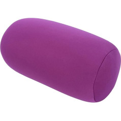 Cyrank Neck Pillow, Pearl Pillow, Flexible Body Pillow, Bean Pillow, Round Bolster Cylinder Neck Pillow, Microbead Roll Pillow for Sleeping at Home (Purple)