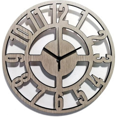 Instant Karma Clocks Wall Clock Modern Minimal Quiet Decoration for Home, Study, Bedroom, Kitchen and Living Room Gift Idea (ULM M1, 30 cm)