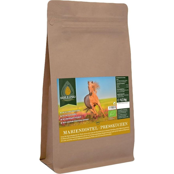 Milk Thistle Press Cake Organic 4.5 kg for Horses