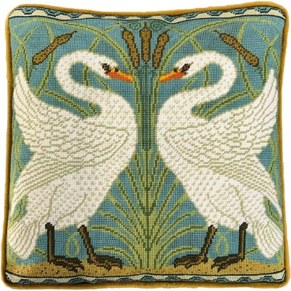 Bothy Threads The Home of Happy Stitching Tapestry Swan Rush and Iris Tapestry Kit