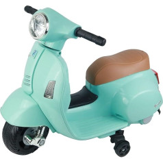 TURBO CHALLENGE - Vespa Gts - Electric Transporter - 119151 - Scooter - Water Green - Ready to Drive - Maximum 25 kg - Plastic - Rechargeable Batteries - From 24 Months