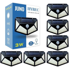 Solar Lamp with Motion Sensor - LED Spotlight Outdoor for Garden, Outdoor with Light (Pack of 6)