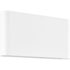 Brilliant Welbie LED Outdoor Wall Light 17.5 cm White - Modern Outdoor Lamp with 14 W LED, 1300 lm, 3000 K, IP54, Double-Sided Light, Energy Saving and Durable