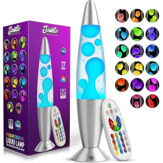 Jambo LED-Bewegungslampe mit 17 Farbwechseln und Fernbedienung, 16-Zoll-LED-Licht für Kinder, Jugendliche und Erwachsene, Nachtlicht, Magma-Lampe, Heimdekoration, Wohnzimmer, Büro, Küche