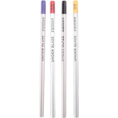 4 Pieces Underglaze Pens, Underglaze Pencils for Pottery, Underglaze Pen, Precision Underglaze Pen for Pottery A