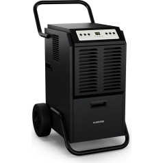Klarstein DuraDry 50L Dehumidifier - Electric, 52 dB, 5.5 L Tank, Car Defrost, Washable Filter, 24h Timer, for Basements and Large Rooms up to 80 m², Anthracite