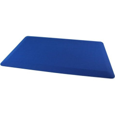 Ultralux Anti-fatigue mat for standing workplaces, thick non-slip padded kitchen floor mat, 2 cm thick kitchen rug, 50 x 80 cm, ergonomic standing comfort mat for office, home, blue standing mat