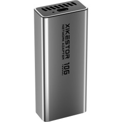 USB 3.2 10GbE Ethernet Adapter, Up to 10Gb/s, Supports 10Gb/s, 5Gb/s, 2.5Gb/s, 1Gb/s and 100Mb/s Base-T, Compatible with Thunderbolt 3/4 Devices, with 10Gbps C to C Cable