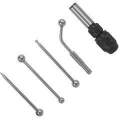 Oszillator Center Finder Kit 5pcs, Edge Search for Frilling Drill, CNC Tool Setting Gauge for Machine Tool Center Location Alignment