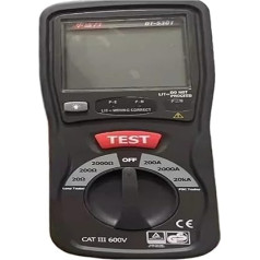 Widerstandsmessgeräte, DT-5301 Schleifenwiderstandsmessrät, Wechsel- und Gleichspannungswiderstandsmessrät, DT-5301 Hintergrundbeleuchtetes Display, Numerische nauigkeit