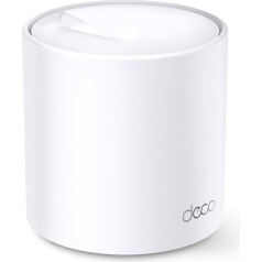 TP-Link Deco X20 Mesh WLAN Set (1 Pack), Wi-Fi 6 AX1800 Dual Band Router & Repeater, 2 x Gigabit Ports, Additional Unit, Recommended for Houses with 1-2 Bedrooms, Comprehensive Youth Protection, WPA3