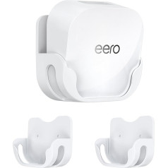 EDUP Wall Mount for eero 7 WiFi Router & Repeater, Space Saving Bracket with Hidden Cable Management, Custom-Fit Mount for Amazon eero 7 Dual-Band Mesh System (White, Pack of 2)