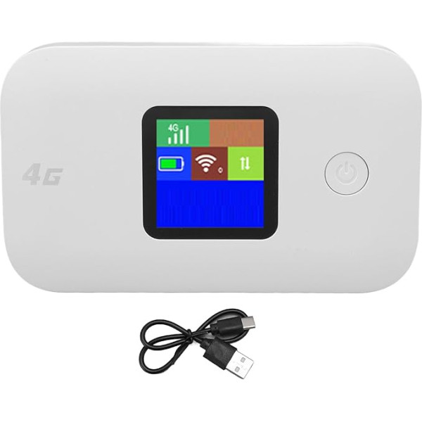 Mobile WiFi Hotspot, 4G LTE Portable WLAN Router Mobile WiFi Hotspot Hotspot Supports SIM Cards with 3000 mAh Battery for Travel Business Trips, Connect up to 10