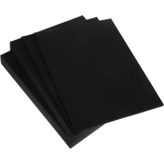 NUOBESTY Pack of 4 Hand Tearable Sponge Lining Drawer Insert Foam Drawer Foam Planter Insert Foam Insert for Suitcase Pick Pad Black