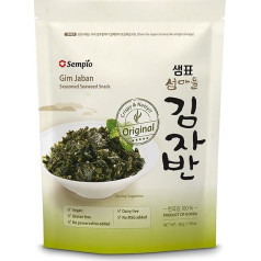 Sempio Crispy Seaweed Snack (Original, 50g) - Savoury Spiced Seaweed Sprinkles, Gim Jaban Healthy Korean Snack Vegan, No Preservatives, Lactose Free