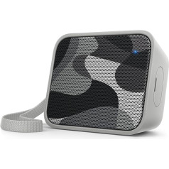 Philips BT110 PixelPop Portable Speaker (Bluetooth, Splash-Proof, Rechargeable Battery) - Camouflage