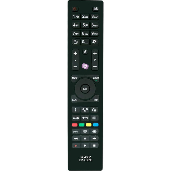 VINABTY RC4862 RM-C3090 Replacement Remote Control for Hitachi for JVC TV 32HYC01U 32HBC01 40HYC42 50HZT66 HBC06 22HYC06 24HBC05A 24HYC05 28HYC05 32HB6T41 3 2HBC01A 32HBC01B