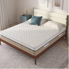 Talamo Italia - Ophiuco Single Mattress, Memory Foam Mattress, Ergonomic Mattress, Pocket Spring Mattress, 100% Made in Italy, 90 x 200 x 25 cm