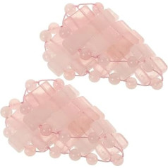 Heart-shaped rose quartz eye mask made of natural crystal stone, cooling breathable sleep mask for travel and relaxation, protects eyes swelling and dark circles, spa effect