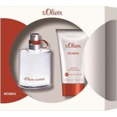s. Oliver Women Gift Set Eau de Toilette Spray, 1 fl oz (30 ml) + Bath & Shower Gel 75 ml.