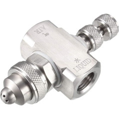 sourcing map Air Spray Nozzle 1/4BSPT Mist Low Pressure Wide Angle Spray Tip