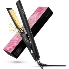 Dekuri 2-in-1 Straightener Curls and Straightening, Smooth Titanium Plate Hair Straightener, 30s Quick Heating, 120-230°C LED Display, Ionic Hair Straightener for Women