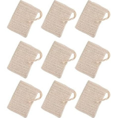 20 Stück Teiliges Peeling seifensäckchen aus Netzstoff Schnelltrocknend für Sanftes Hautpeeling und Effektive Schaumbildung zur Seifenaufbewahrung und Anwendung unter Dusche und
