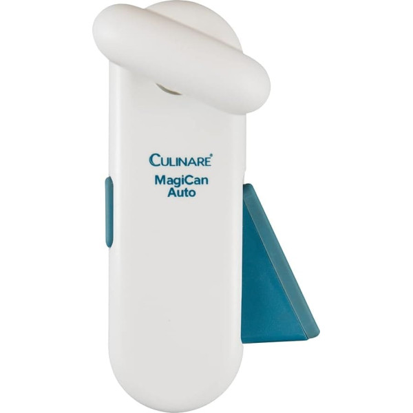 Culinare C10011 MagiCan Auto 2 Elektrisch Dosenöffner, Weißer, aus Kunststoff/Edelstahl, Dosenöffner, Einhandbedienung/Ein-Knopf-Deckelauswurf