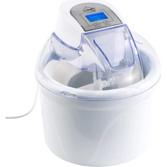 Rosenstein & Söhne EMA-300 4-in-1 Ice Cream Maker with LCD Display, for 1.5 Litre Ice Cream, 7 W (Ice Cream Maker, Frozen Yoghurt Maker, Cool)
