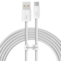 Dynamic Series USB - USB-C kabelis 100W 2m balts