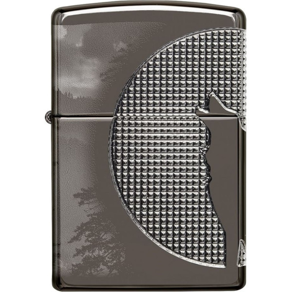 Zippo Lighter 49353 Armor® Wolf Design