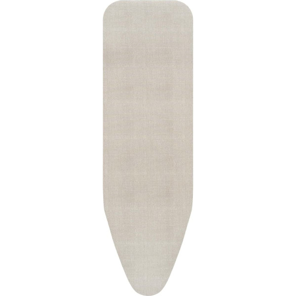 Brabantia Ironing Board Cover W 124 x 38 cm - Denim Grey | Top Layer 100% Cotton, 2mm Foam Padding | Perfect for Size B Ironing Boards | Durable, Washable, Easy to Fit