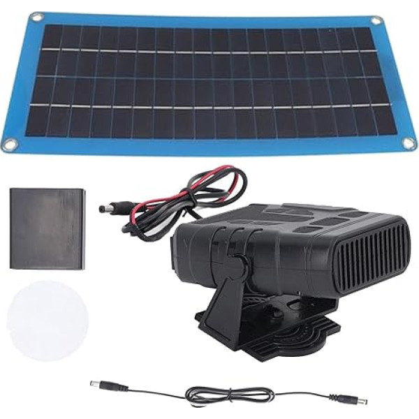Autoheizung mit Solarpanel, Gewächshausheizung, Solarpanel, Geflügelwärmer, 30 W, tragbare Autoheizung, Solarenergie-Kit für Coop Pet House