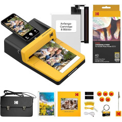 KODAK Dock ERA 4PASS Mobiler Fotodrucker (10x15cm) Fotodrucker + Gift Paket + 10 Blatt im Lieferumfang enthalten + 80-Blatt-Patrone