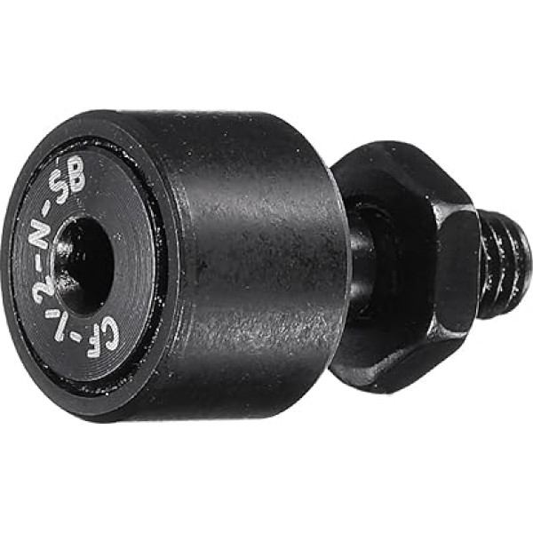 sourcing map CF-1/2-NSB CR8 Cam Follower Runner Bearing, Chrome Steel Roller Bolt Bearing, 1/2