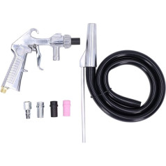 Sandblaster Set, Sandblasting Gun Compressed Air, Sand Blasting Gun Kit, Portable Sand Blaster with Aluminium Alloy Handle for Air Compressor Sandblasting Cabinets