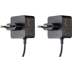 Raspberry 4596 Pi - Official Power Supply for Raspberry Pi 4 Model B, USB-C, 5.1V, 3A (Pack of 2)